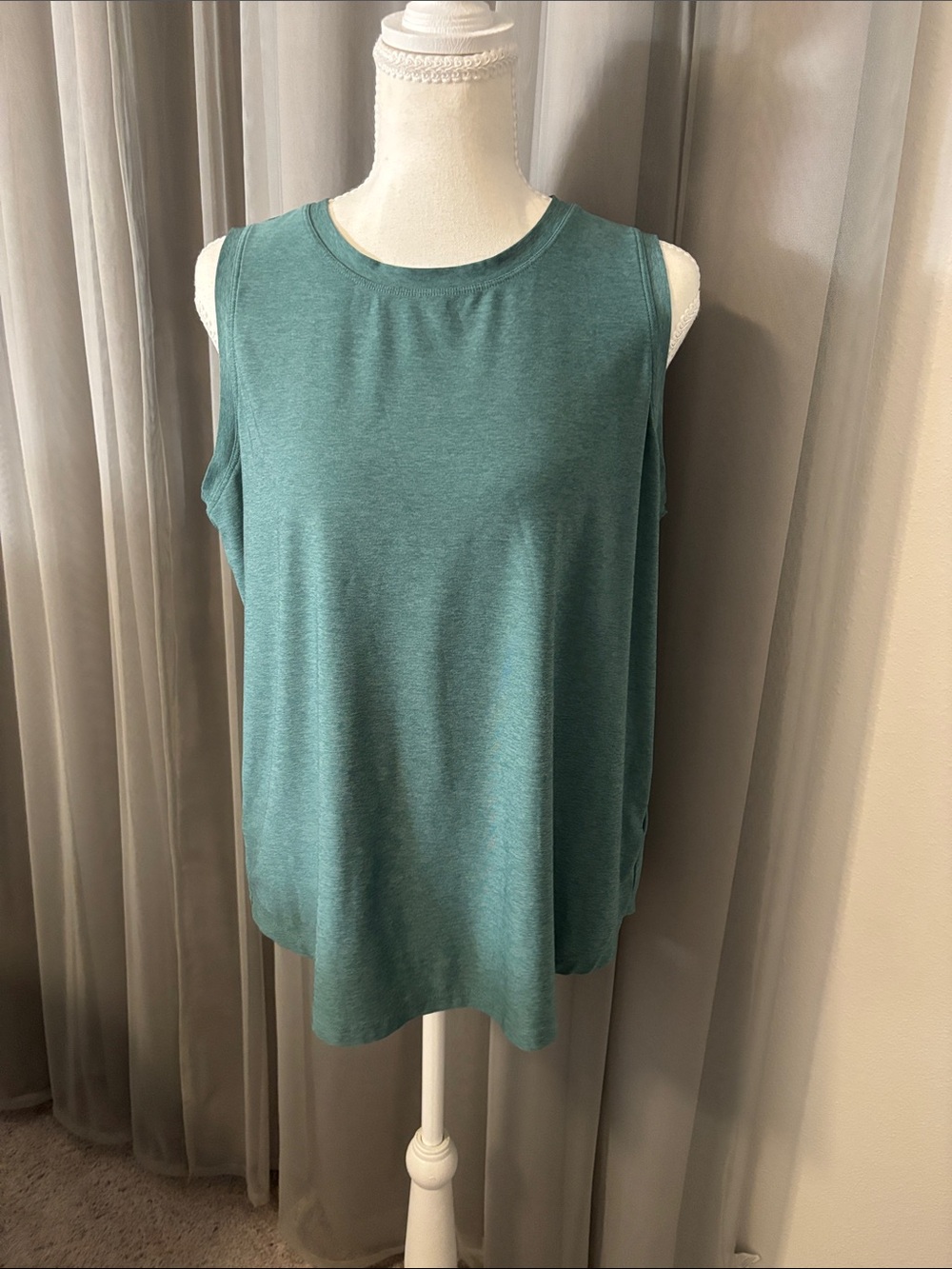 DSG Sleeveless Crewneck Tank Top - Teal Green